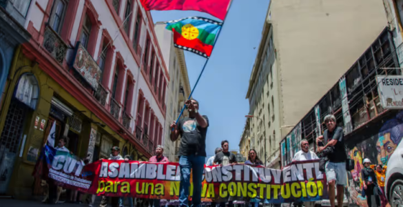 Trade unionists urging a constitutional convention back in 2019 (Kiba Yebra / shutterstock.com)